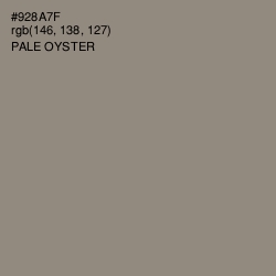 #928A7F - Pale Oyster Color Image